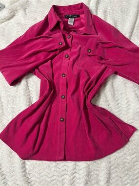 Sag Harbor Petite Bright Pink Blazer